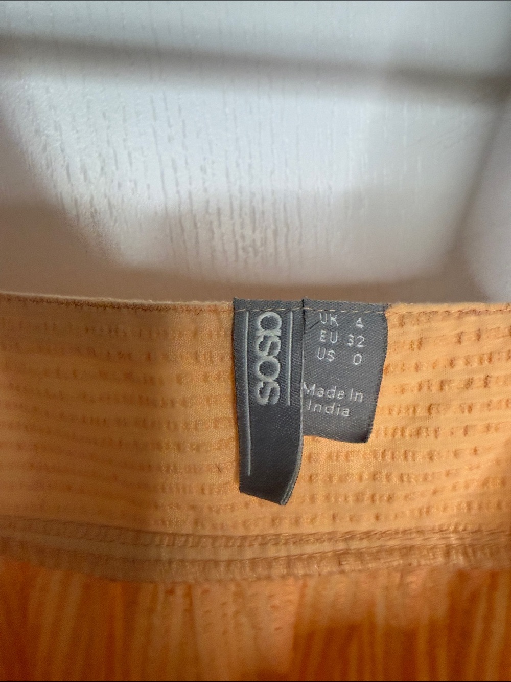 ASOS Peach Ruffle-Hem Square Neck Tank - Picture 3 of 5